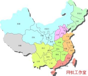 中国大陆地缘板块布局